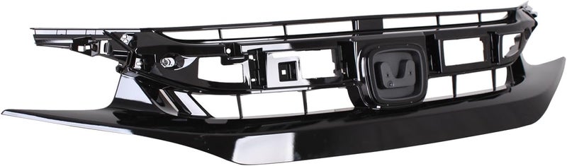 Torcia TYG Front Grille Fit for 2019-2021 Honda Civic Coupe/Sedan, OE Style Replacement Non-Active Exterior Grille, Replaces 71121-TBA-A61 HO1200242 - Image 4